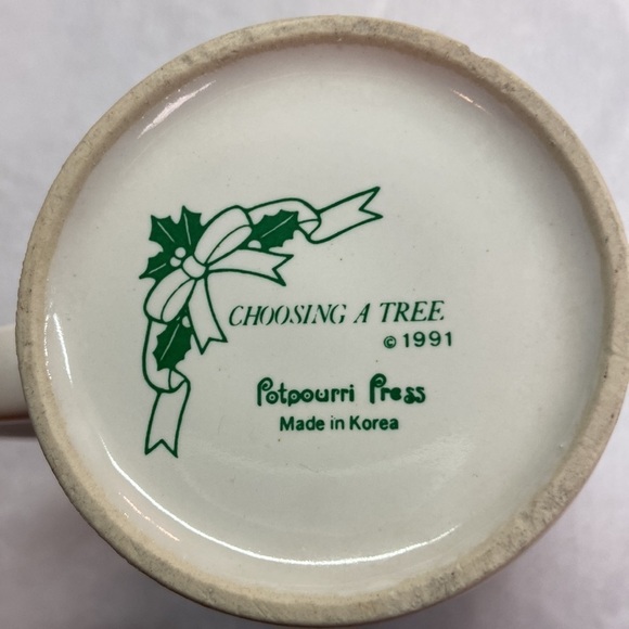 Potpourri Press Choosing A Tree 1991 Graphic Mug - Picture 3 of 6